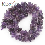 6x11mm Amethyst Purple Quartz Irregular Rhombus Beads for DIY Jewelry Making