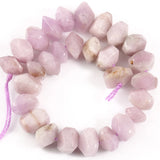 6x11mm Natural Kunzite Purple Spodumene Faceted Beads