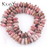 6x11mm Rhodonite Stone Beads for Jewelry Making DIY Bracelet Accessories