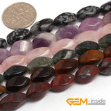 6x12mm Natural Stone Twist Jewelry Beads - Wholesale