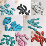 6x14mm Half Oval Stone Flat Back Cabochons DIY Jewelry Making