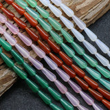 6x15mm Water Drop Natural Agate Beads for Jewelry Making