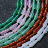 6x15mm Water Drop Natural Agate Beads for Jewelry Making