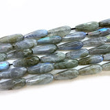 Labradorite Sunstone Coral Fessoil Stone Beads 15'' Faceted Drop DIY Loose Beads