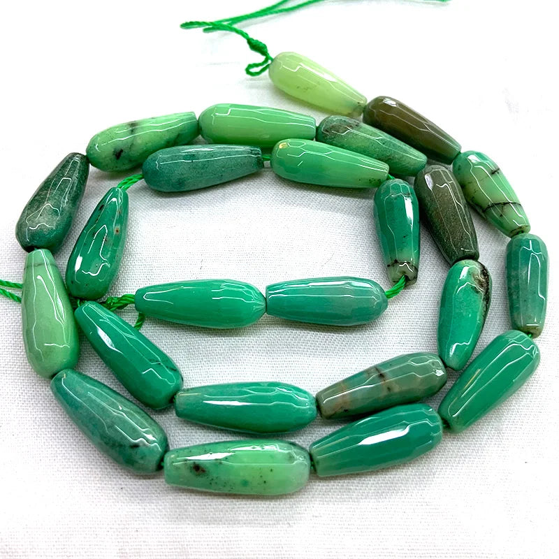 6x16mm Malachite Gray Agate Grape Stone Beads 15''