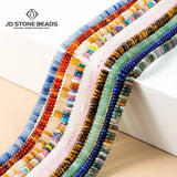 6x2mm Multicolor Abacus Beads Pink Quartz Green Aventurine Agate