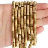6x2mm Hematite Beads Natural Stone Spacer for Jewelry Making