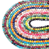 6x3mm Colorful Sea Sediment Stone Beads Opal Loose Flat Round Beads