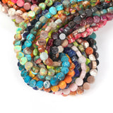 6x3mm Colorful Sea Sediment Stone Beads Opal Loose Flat Round Beads