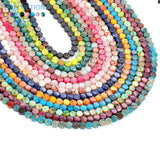 6x3mm Sea Sediment Jaspers Beads Round Loose Beads 15''