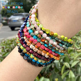 6x3mm Sea Sediment Jaspers Beads Round Loose Beads 15''