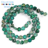 6x3mm Sea Sediment Jaspers Beads Round Loose Beads 15''