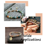 6x4mm Dark Green Indian Agates Spacer Beads