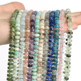 6x4mm Wheel Shape Rondelle Amethyst Lapis Lazuli Beads