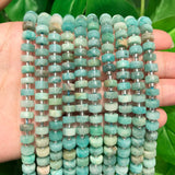 Amazonite Smooth Rondelle Stone Beads 7.5'' Strand