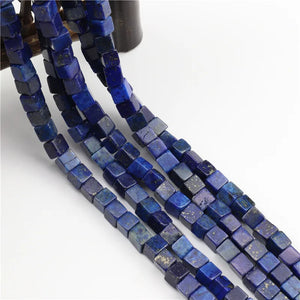 6x6MM Lapis Lazuli Cube Beads for Jewelry Making