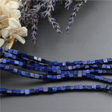 6x6MM Lapis Lazuli Cube Beads Charm Jewelry Making