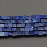 6x6MM Lapis Lazuli Cube Beads for Jewelry Making