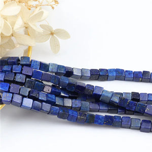 6x6MM Lapis Lazuli Cube Beads for Jewelry Making