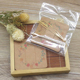 50pcs Brown Hair Card Jewelry Hair Clip Display Blank Paper Square Shape 6x6cm