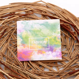 50pcs Macaron Earring Cards 6x6cm Printed Jewelry Display