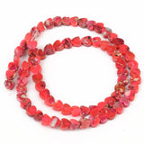 6x6mm Natural Stone Love Heart Triangle Spacer Beads for Jewelry Making