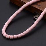10Pcs 6x6mm Clay Barrel Beads 15'' Tube Spacer For Jewelry Making DIY