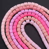 10Pcs 6x6mm Clay Barrel Beads 15'' Tube Spacer For Jewelry Making DIY