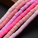 10Pcs 6x6mm Clay Barrel Beads 15'' Tube Spacer For Jewelry Making DIY