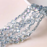 Glass Petal Beads Crystal Cross Pendants For Jewelry Making