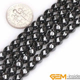 6x6mm Twisted Hematite Stone Gem Beads for Jewelry Making