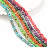 6x6mm Heart Shape Natural Stone Beads Multicolor Loose Beads Jewelry Making DIY