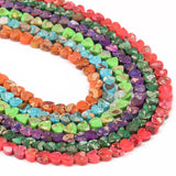 6x6mm Heart Shape Natural Stone Beads Multicolor Loose Beads Jewelry Making DIY