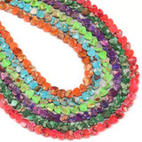 6x6mm Heart Shape Natural Stone Beads Multicolor Loose Beads Jewelry Making DIY