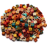 6x6mm Mixed Acrylic Letter Beads for Jewelry Making DIY Crafts