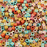 6x6mm Alphabet Spacer Beads for Jewelry Making DIY Bracelet Necklace