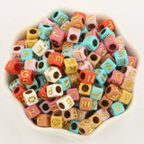6x6mm Alphabet Spacer Beads for Jewelry Making DIY Bracelet Necklace