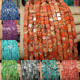 6x6mm Semi-precious Stone Beads Square Shape 10 Colors DIY Bracelet Necklace