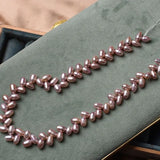 6x7MM 80Pcs Purple Pink Freshwater Pearl Loose Beads DIY Jewelry