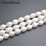 7x8mm Natural Freshwater Pearl Rice Shape Loose Beads 5 Strands/lot