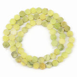 6x7mm AA Hexagon Sea Sediment Amazonite Natural Stone Bead