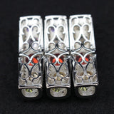 3pc 6x7x28mm Column Copper Spacer Beads Crystal Beads DIY Jewelry Making