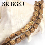 6x8mm Matte Hematite Stone Gemstone Beads 15''