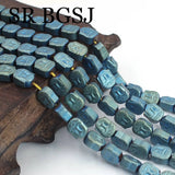 6x8mm Matte Hematite Stone Gemstone Beads 15''