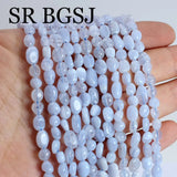 6x8mm Chalcedony Agat Gemstone Beads Strand 15inch