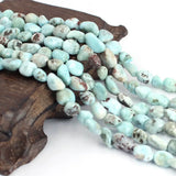 6x8mm Larimar Small Beads Strand 15inch