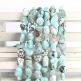 6x8mm Larimar Small Beads Strand 15inch