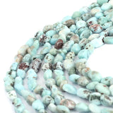 6x8mm Larimar Small Beads Strand 15inch