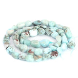 6x8mm Larimar Small Beads Strand 15inch