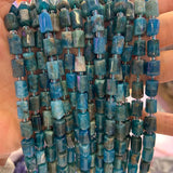 6x8mm Natural Apatite Stone Beads 15'' Column Barrel DIY Loose Beads